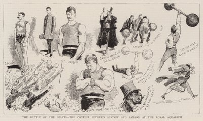 La Bataille des Géants, le Concours entre Sandow et Samson à l